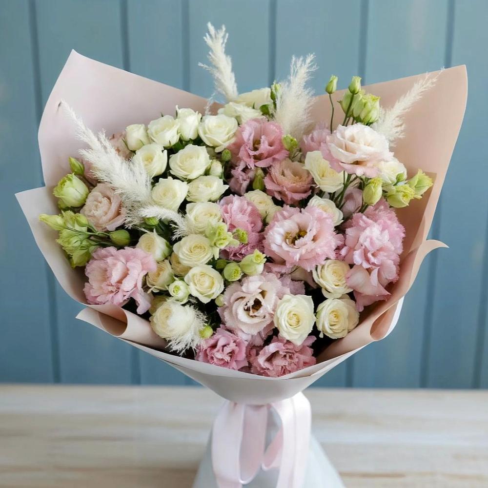 Букет цветов из: Альстромерии и Розы в Степаньково