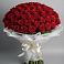 Букет 101 Красная роза Блэк Мэджик в Степаньково