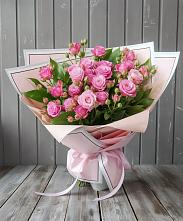 Букет Розовый кустик в Степаньково