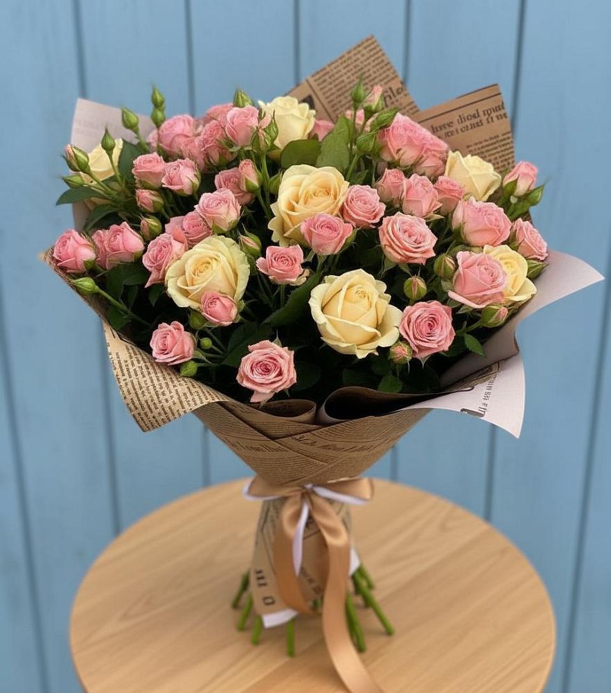 Букет цветов из: Розы в Степаньково