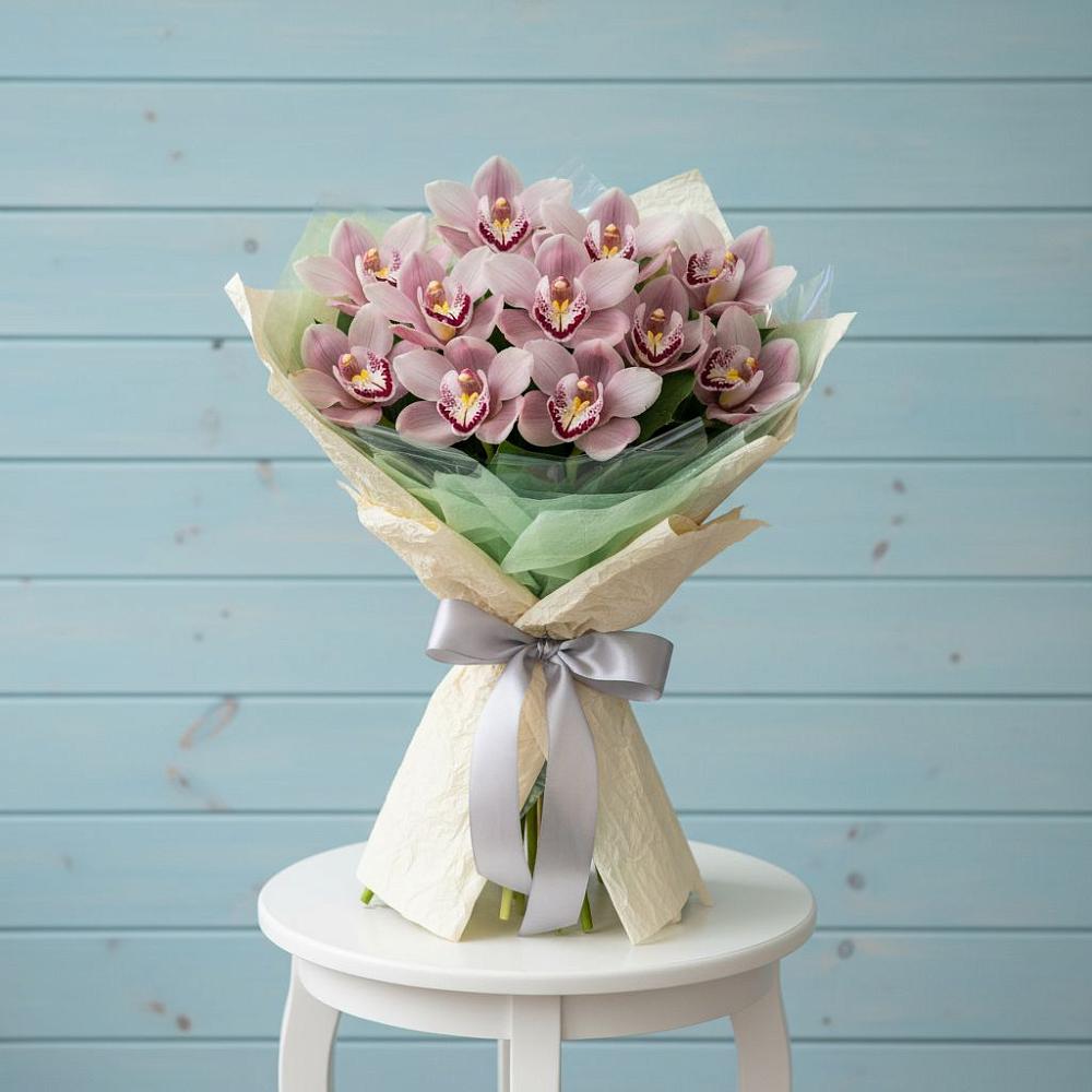 Букет цветов из: Орхидеи и Розы в Степаньково