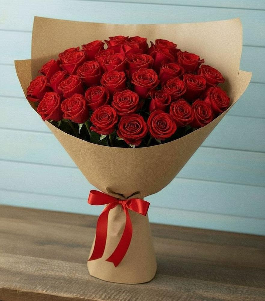 Букет Красные розы Милано в Степаньково