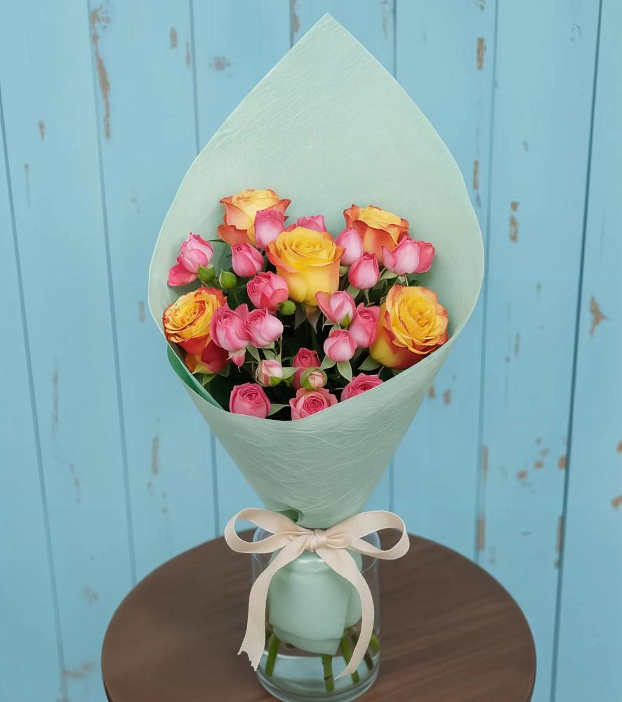 Букет цветов из: Розы в Степаньково