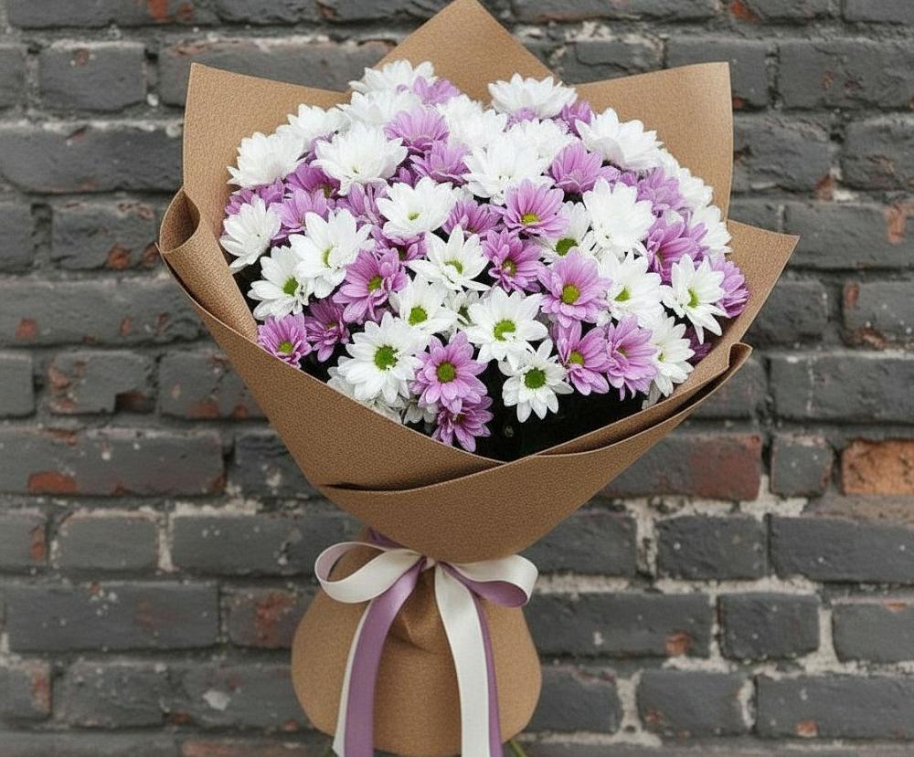 Букет цветов из: Хризантемы в Степаньково