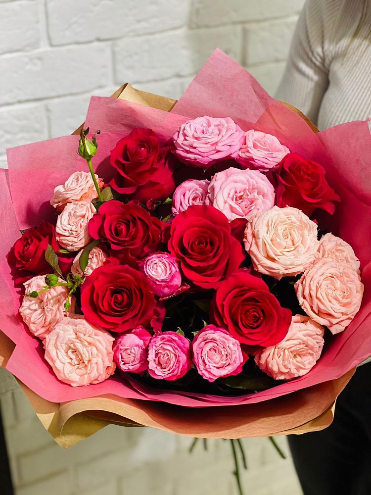 Букет цветов из: Розы в Степаньково