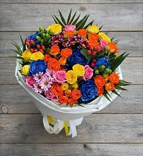 Букет цветов из:  Розы и Хризантемы #REPLACE_PRED# Степаньково