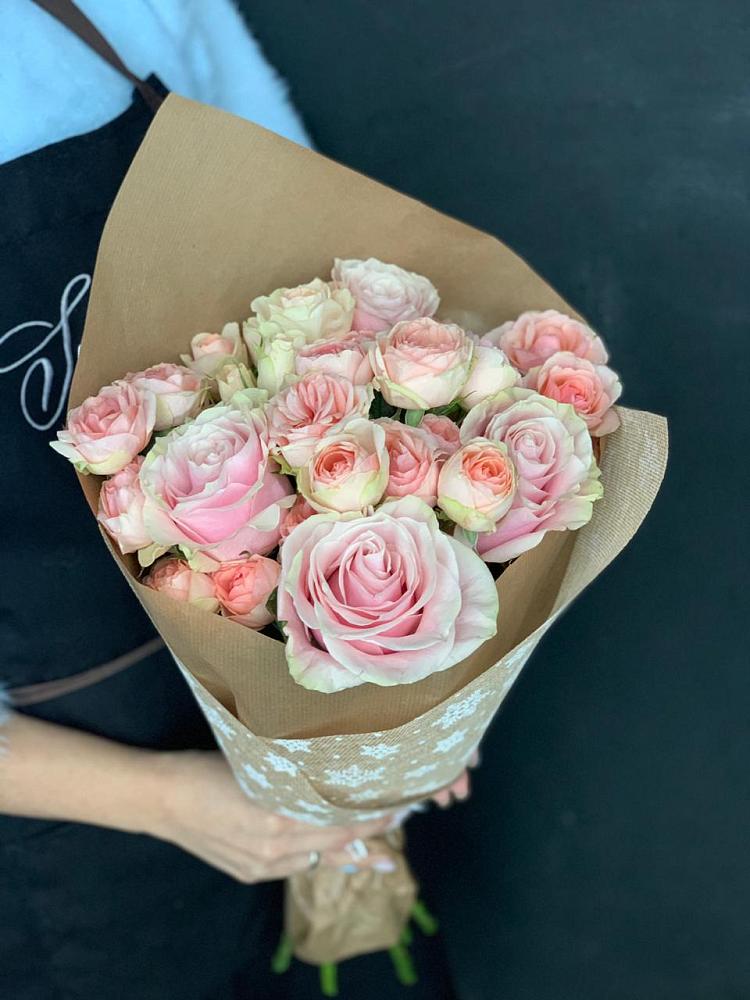 Букет цветов из: Хризантемы и Розы в Степаньково