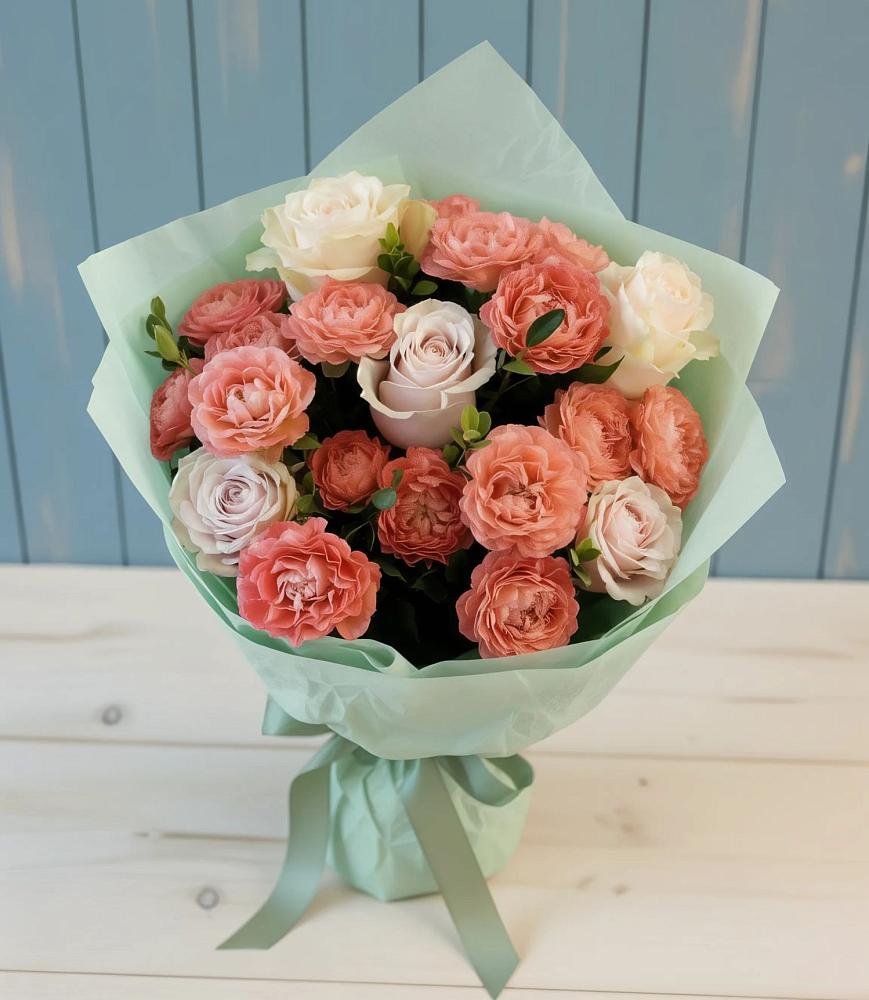 Букет цветов из: Розы в Степаньково