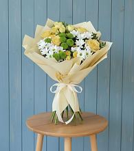 Букет цветов из:  Хризантемы и Розы в Степаньково