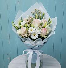 Букет цветов из:  Розы и Лизиантусы в Степаньково