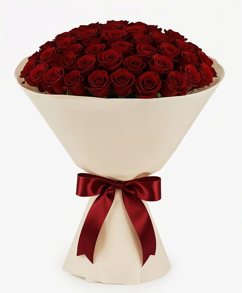 Букет 101 Бордовая роза Блэк Бакарра в Степаньково