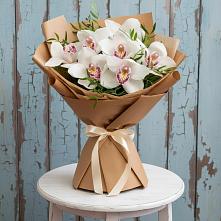 Букет цветов из:  Орхидеи и Розы в Степаньково